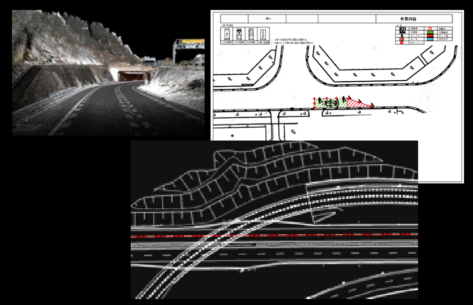 平面図・横断図・規制図作成